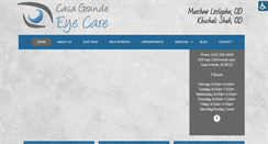 Desktop Screenshot of casagrandeeyecare.com