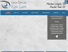 Tablet Screenshot of casagrandeeyecare.com